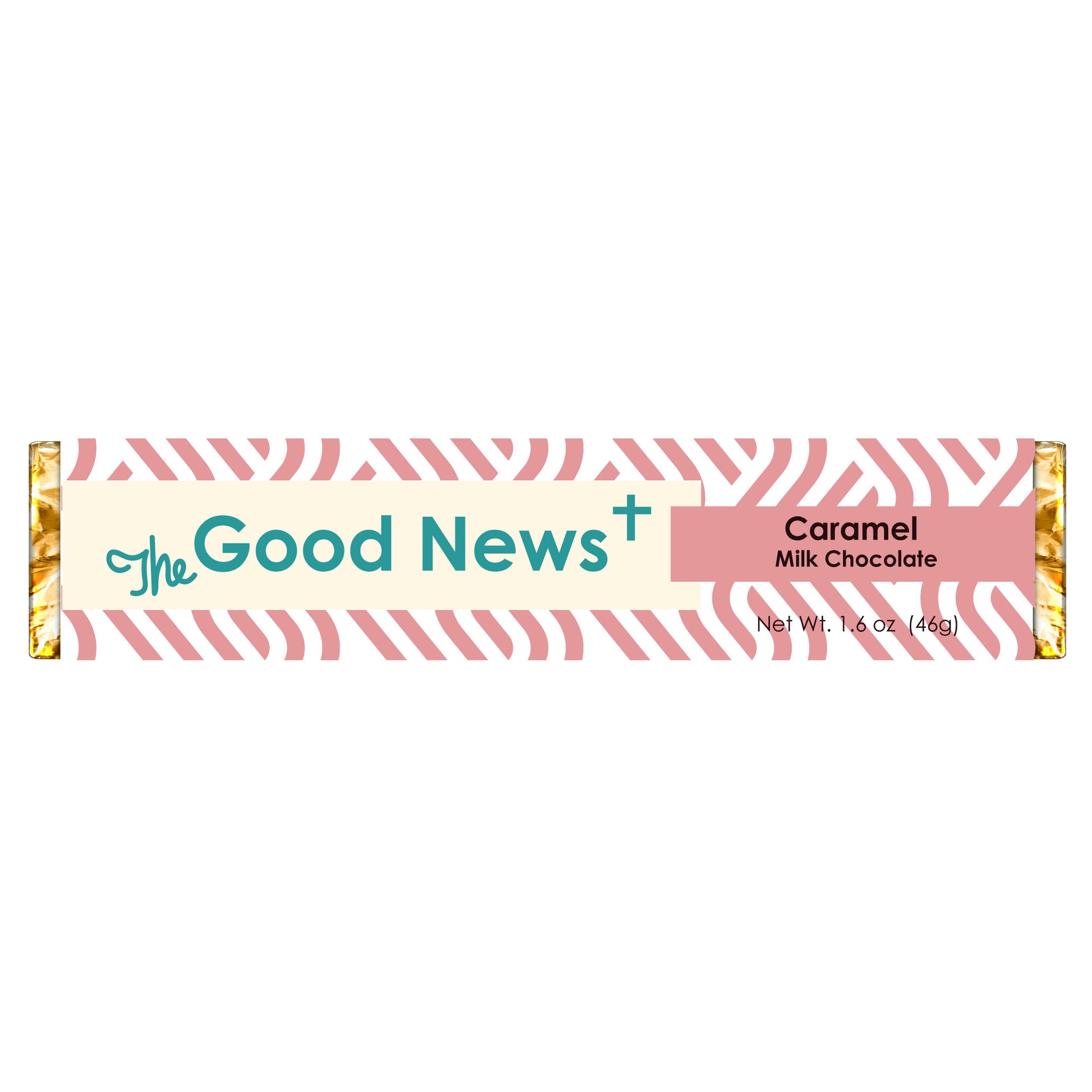 The Good News caramel milk chocolate bar