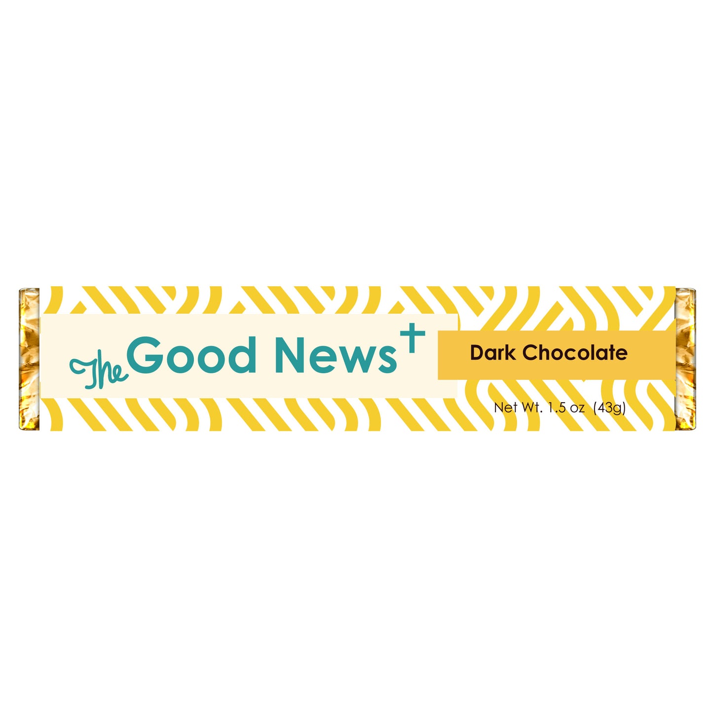 The Good News dark chocolate bar