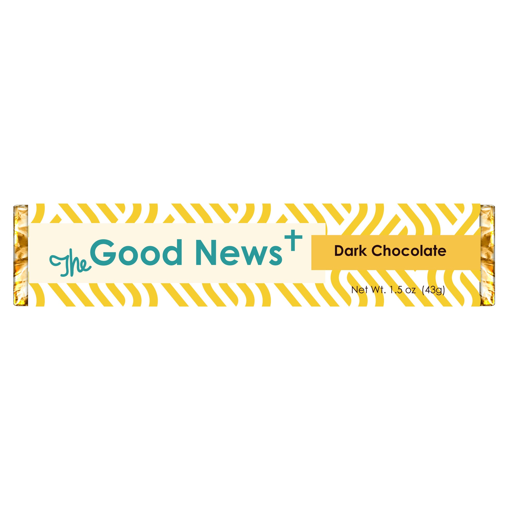 The Good News dark chocolate bar
